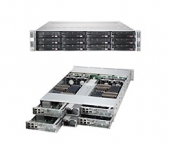 Platforma 2022TC-HTRF4, H8DCT-HLN4F, 827HQ-R1620B , 2U, Four Nodes, Dual Opteron 4000 Series, 4xGbE